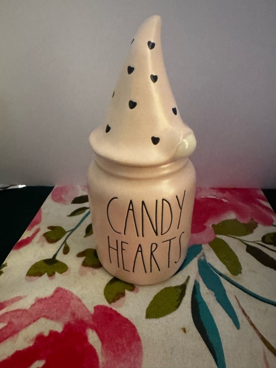 Rae Dunn Other - Rae Dunn CANDY HEARTS Gnome Topper Valentines Day Canister / Artisan Collection